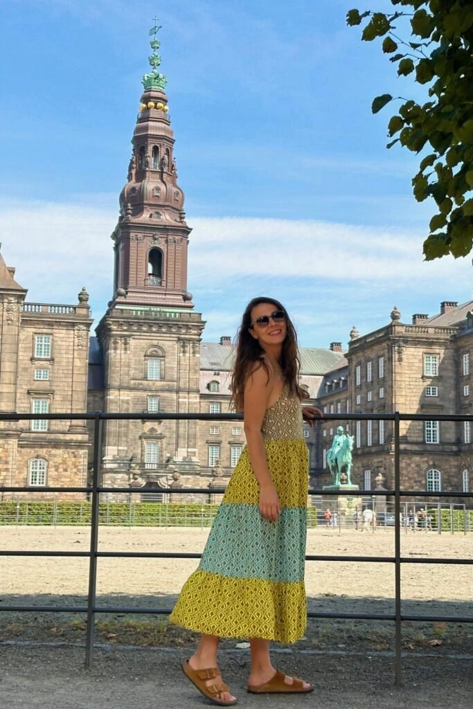 Christiansborg Sarayı manzarası, Kopenhag şehir merkezi