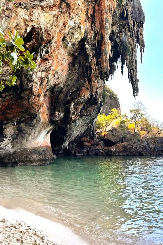 Krabi railay magara koy manzarası, tayland