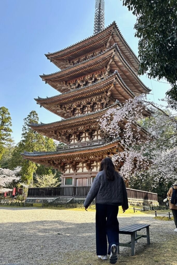 Daigo-ji tarihi beş katlı pagodası Kyoto