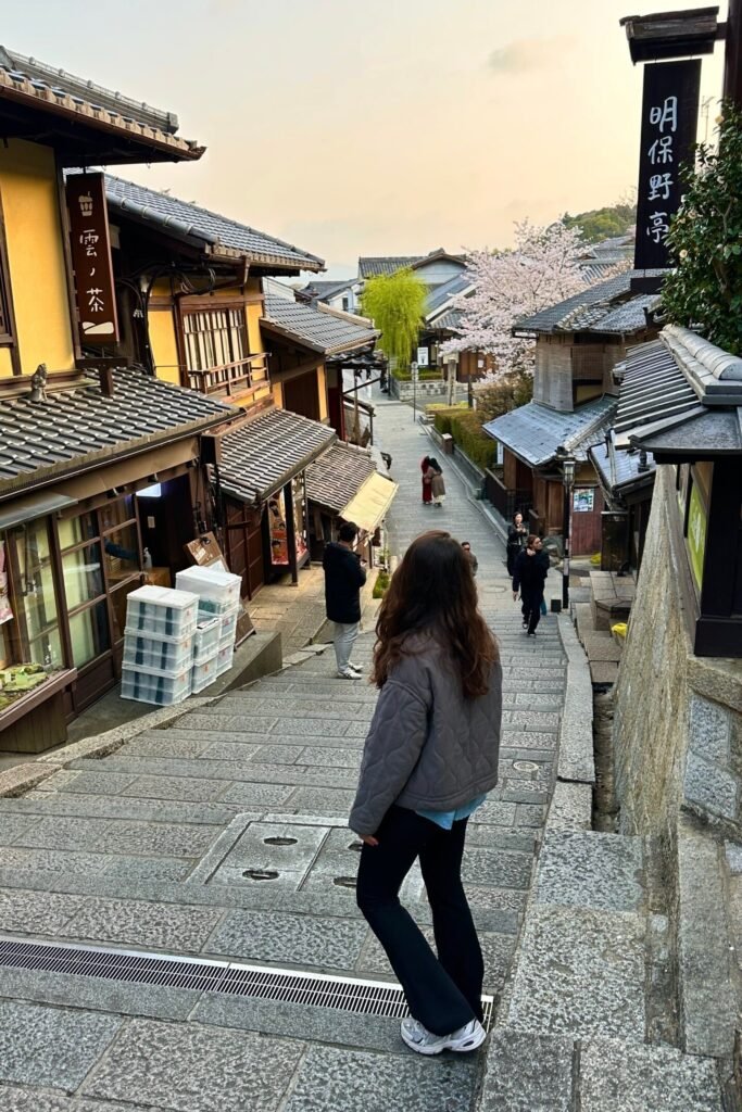 Sannenzaka sokaklarında en iyi fotoğraf noktası Kyoto